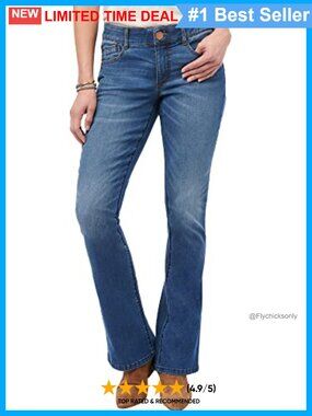 Democracy Ab"solution Itty Bitty Bootcut Plus Size Jeans Mid Rise